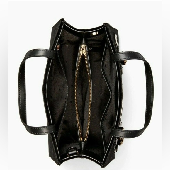 Kate Spade New York Black Cameron Street Embellished Floral Crossbody Purse - Picture 4 of 16